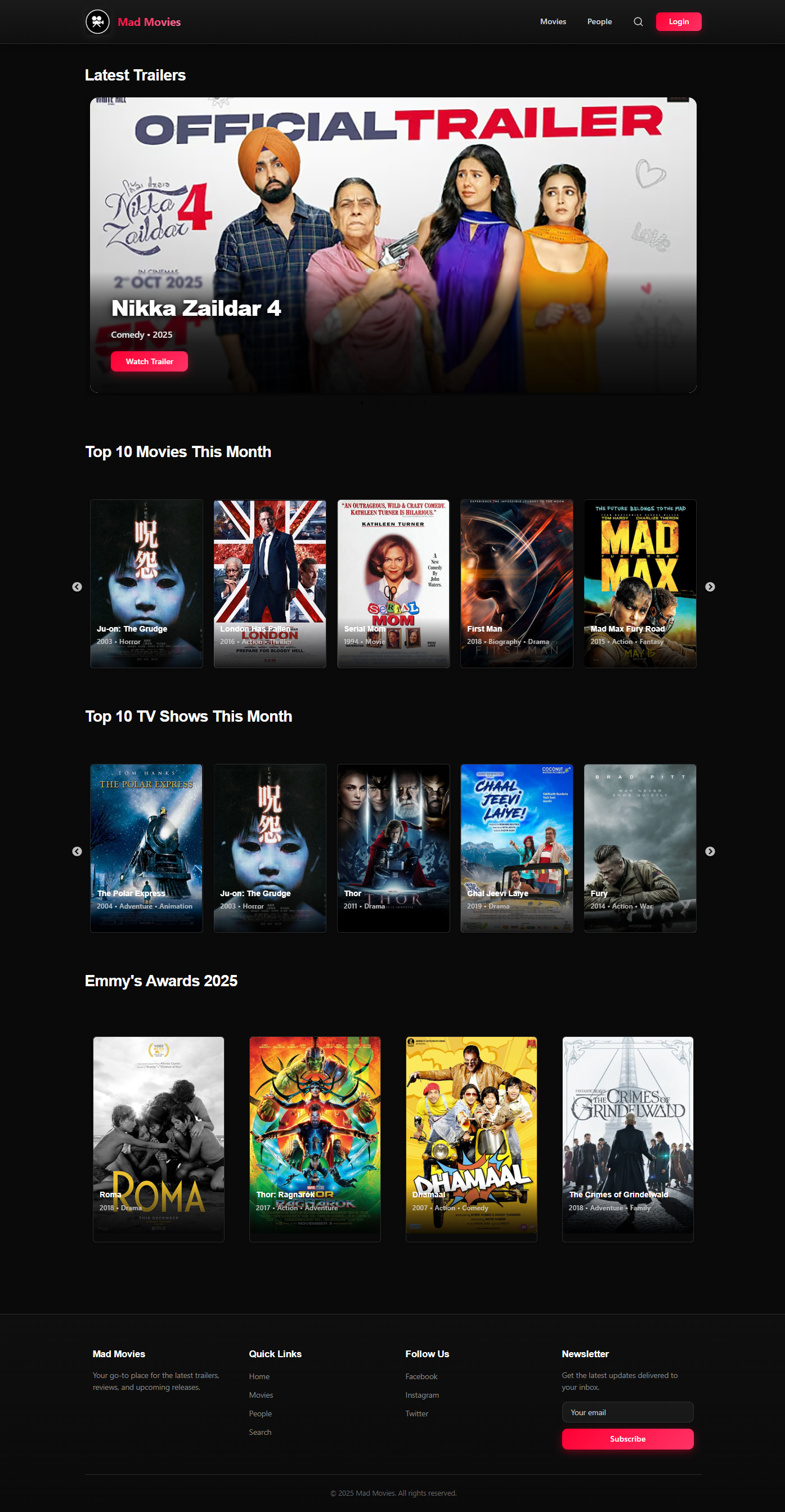Mad Movies Project